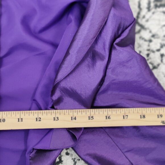 Sukhmani Designs Women's Satin Prom Dress Size 12 Purple NEW Party Graduation - Picture 15 of 16